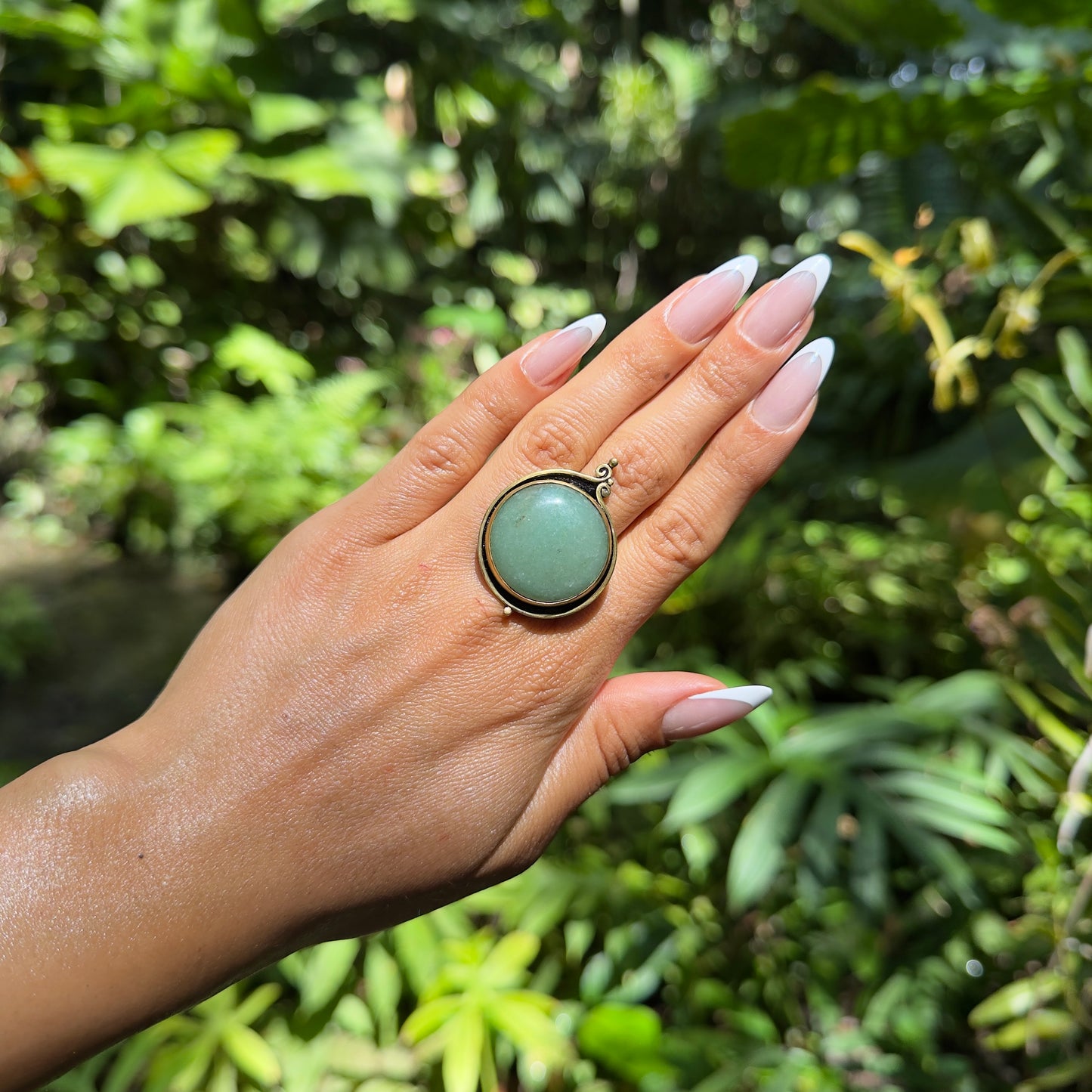 Green Quartz Ring