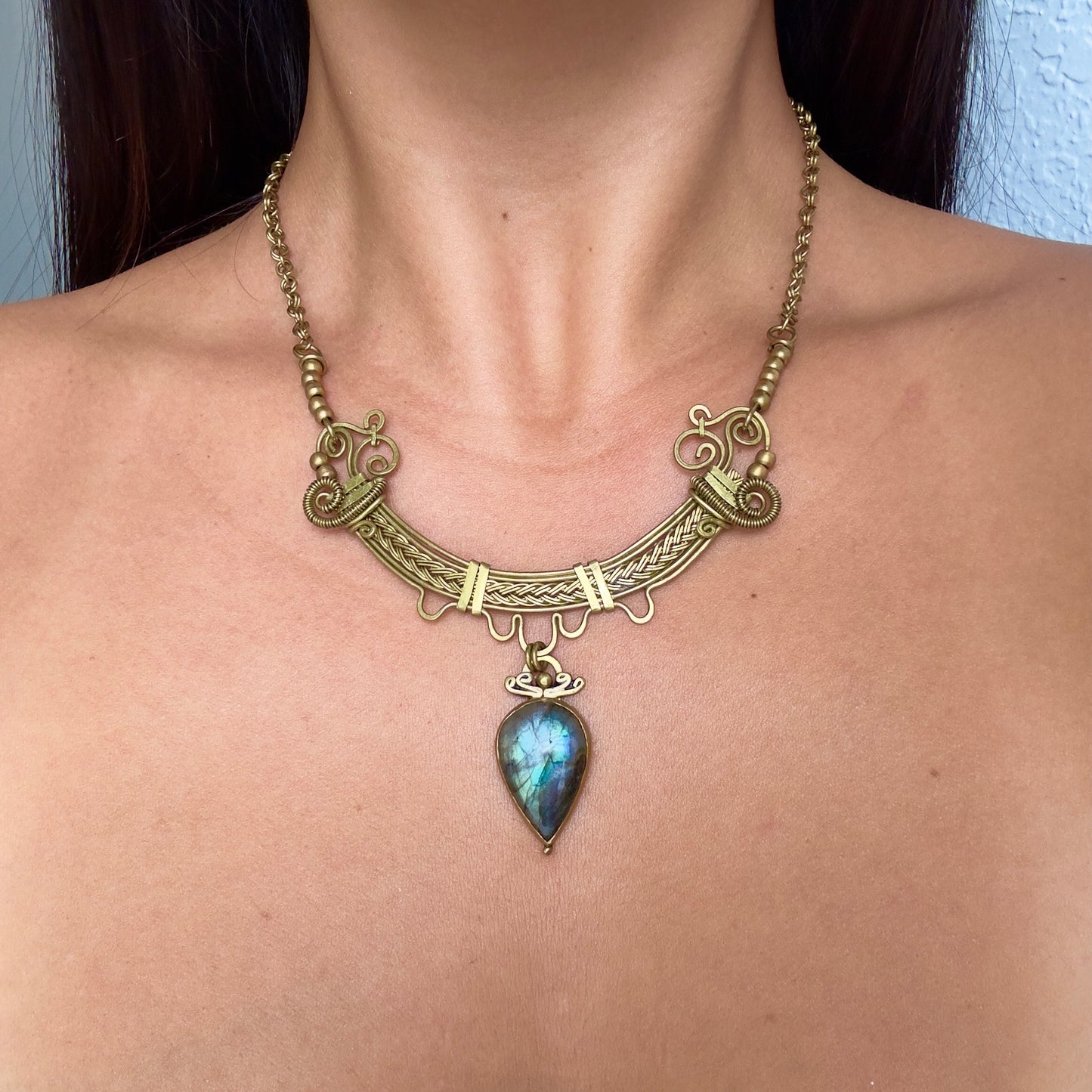 Rainbow Obsidian Necklace