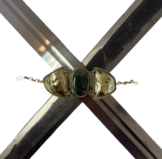 Moss Agate Cuff