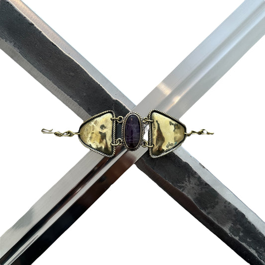 Amethyst Oval Cuff
