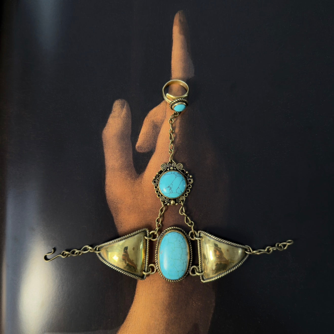 Turquoise Handchain