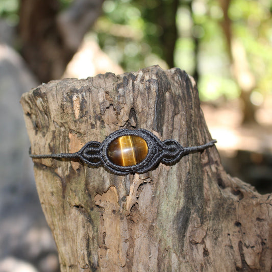 Tiger's Eye Grey Choker