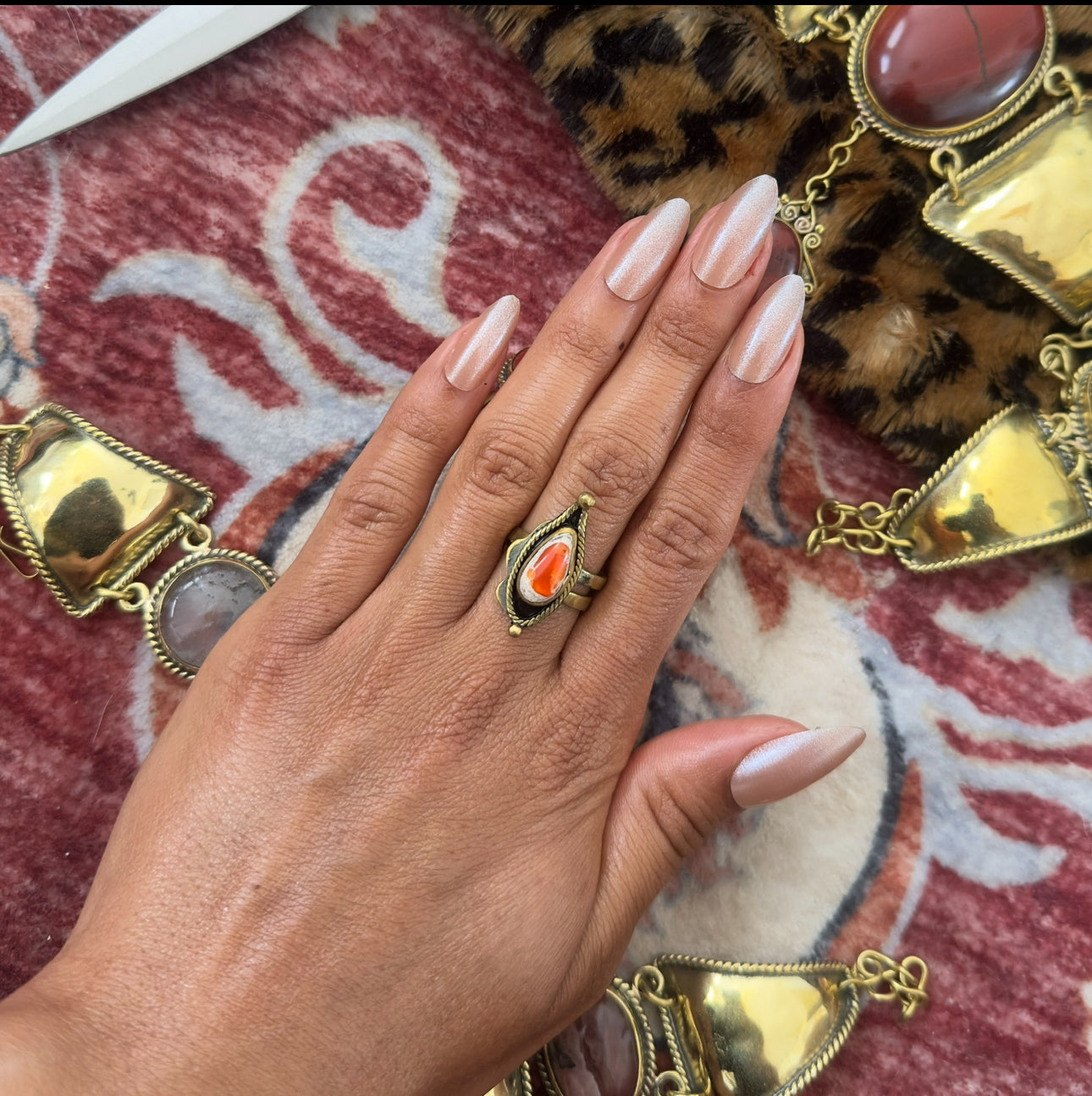 Fire Opal Ring