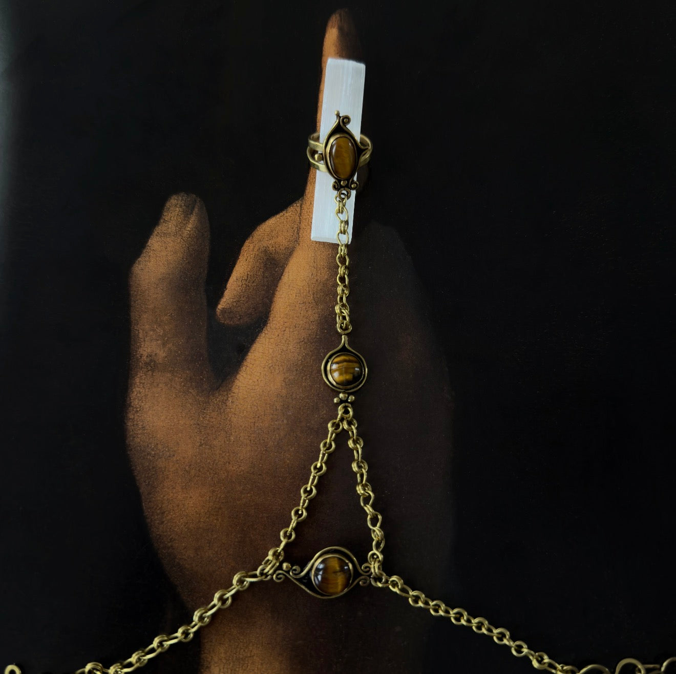 Tiger's Eye Dainty Handchain