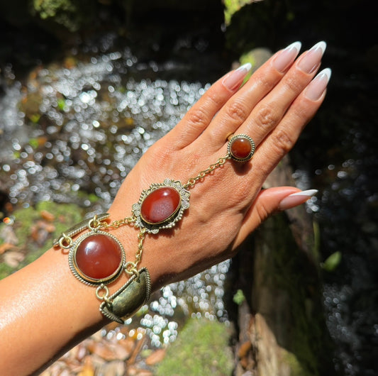 Carnelian Handchain