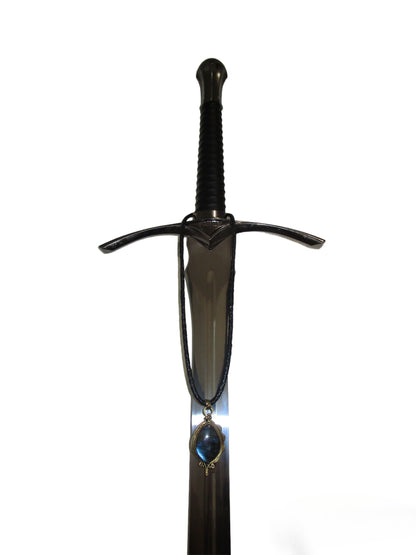 Labradorite Leather Necklace