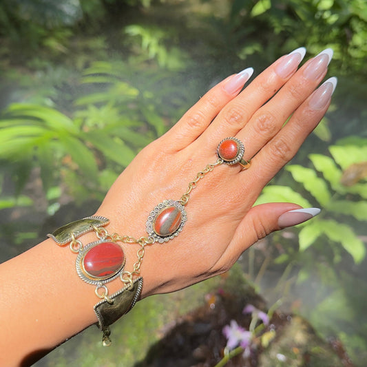 Red Jasper Handchain