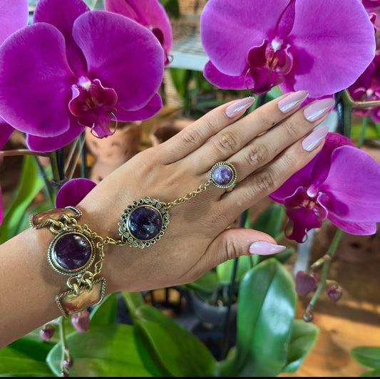 Amethyst Handchain