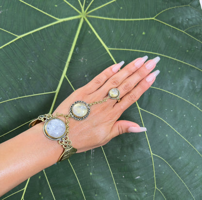 Clear Quartz Handchain