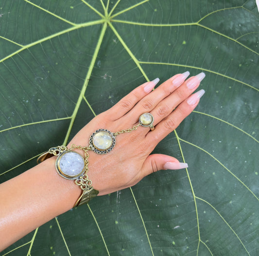 Clear Quartz Handchain