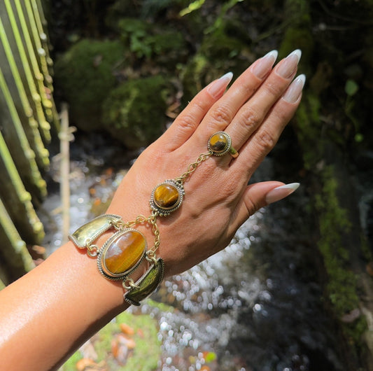 Tiger's Eye Handchain <3
