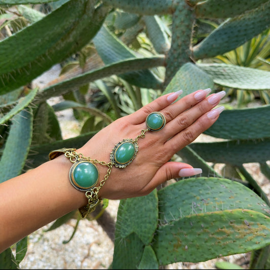 Green Aventurine Handchain