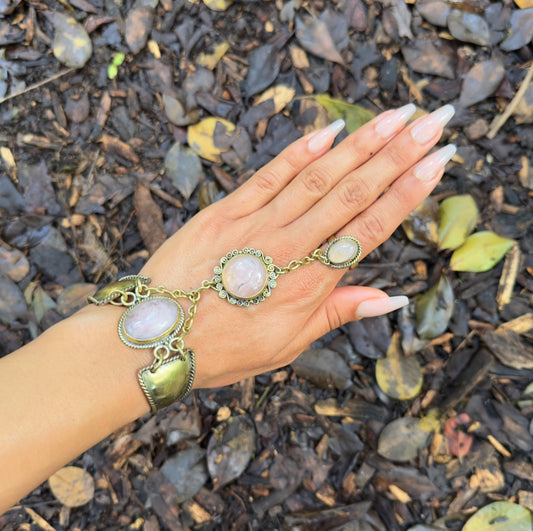 Rose Quartz Handchain