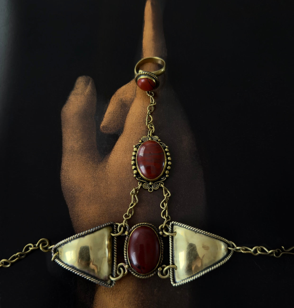 Red Jasper Handchain