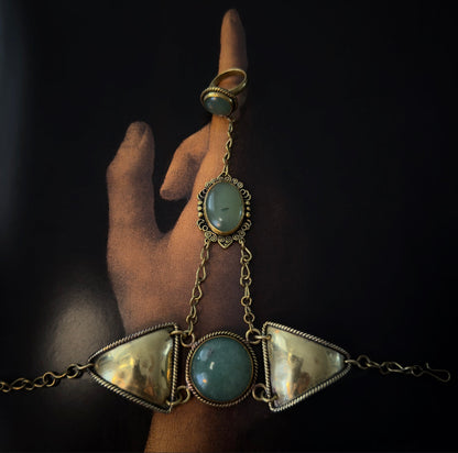Green Quartz Handchain