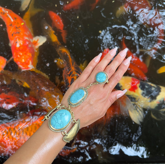 Turquoise Handchain