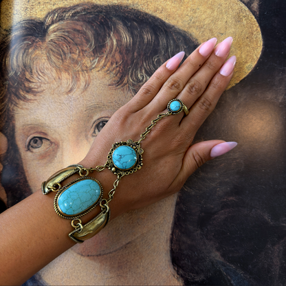 Turquoise Handchain